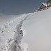 visto che non ero ancora abbastanza esausto, spalo la neve sul percorso che porta al wc