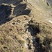 Breite Spur, aber das Gelände ist tatsächlich steil(er als es wirkt).