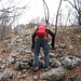 Alcune banali roccette dopo la Bocchetta di San Miro.