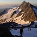 Im Süden ist der Portjengrat der letzte hohe Gipfel im Hauptkamm