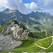 Abstieg vom Augstenberg zur Pfälzerhütte