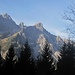Einige  Meter Anstiegs höher und der Künzelturm schält sich heraus