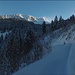 neve fresca e forte vento in quota che soffia la neve come ben si vede nella foto