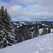 Ausblick zu den Sprungschanzen Einsiedeln