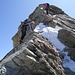 Am großen Turm des Nordgrats (La Bosse) haben wir abgeseilt