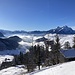 kurz vor dem Gipfel Bürgenstock - Blick über Nebelschwaden zum Pilatus