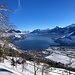 toller Tiefblick auf den Vierwaldstättersee, mit Ennetbürgen und Buochs ...