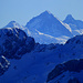 Zoom vom Gipfel des Wittenberghore nach SE: über Les Mountons und dem Sanetschpass grüssen Grand Cornier, Dent Blanche und Matterhorn