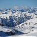 in lontananza il gruppo del Bernina