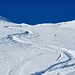 Pulverschnee im oberen Abschnitt