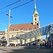Bern: Bahnhofplatz und Heiliggeistkirche