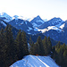 Freiburger Alpen im Gegenlicht