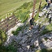 das ist das versicherte Steilstück direkt oberhalb vom Karwendelhaus.