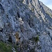 Die "Schlüsselstelle" des Gjaidsteigs im Rückblick