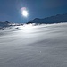 Erster Aufstiegshang über der Bergstation Glüna