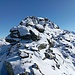 Am Gipfelaufbau angekommen: diese Felsen umgehe ich links.