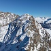 Blick zum Hauptgipfel des Piz Glüna, dessen Besteigung mir von dieser Seite mit dem Schnee zu schwierig erscheint