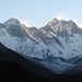 Everest e Lhotse al mattino presto