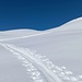 Es ist (noch) eine gute Aufstiegsspur vorhanden.
