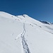 Rückblick bei Abfahrt mit Schneemangel