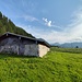Angeralm mit Hochwieskof im Hintergrund