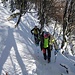 Traverso nel ripido bosco.