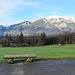 die Bank mit Aussicht ist heute verwaist