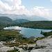 Le lac de Tzan dans le Valtournanche, Grand Tournalin et le Monte Roisetta en arrière plan