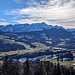 schöne Aussicht von der Hundwiler Höhi zum Alpstein