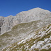 die Moserkarspitze zeigt sich; ganz links der Gipfel der Kaltwasserkarspitze
