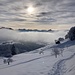 ... auf derselben Route, nun mit aufziehendem Nebel und Wolken ...