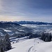 Rückblick zum Schlussanstieg sowie unserer Rasthütte (untere Bildmitte)
