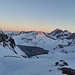Rückblick bei Sonnenuntergang