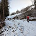 Sentiero, la prima neve a cicrca 900mt