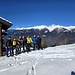 Foto ricordo a Campelli, finalmente un angolo con il sole