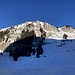 Blick übers Eisfeld hoch zum Stockhorn