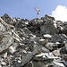 Das Blockgelände an der Ruderhofspitze ist kaum schwieriger als tags zuvor am Schrankogel, jedoch nicht markiert