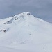 Grüenhorn, an dessen Steilhang nach den letzten Schneefällen ein Schneebrett abgegangen ist