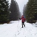 In offenen Flachpassagen lag auch noch Altschnee herum