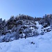 verso la base della cascata (sulla destra)