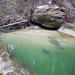 Becken in der Urnäsch - Sand mit Wellenrippeln unter Wasser