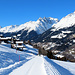 Kurz vor St. Martin mit Blick zu den Brigelserhörner.