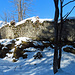 Besuch der Burgruine Schwarzenstein. Rechts im Bild befindet sich der Eingang.