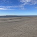 Am Weststrand hat man die flache Ostspitze Langeoogs stets im Blick