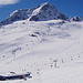 Gletscherskigebiet und Schaufelspitze (Bildmitte)