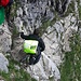 Gesicherte Stellen am Klammspitzgrat