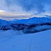 Das Wetter bessert sich kurz unter dem zweiten Gipfel