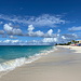 Shoal Bay - Blick entlang des Strandes, wo man praktisch entlang spazieren und baden "muss".