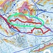 Traccia alta al ritorno per evitare di ripellare (segnata in verde)