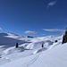 Der Horizont - mit der Biberacher Hütte unscheinbar etwa in der Mitte - öffnet sich
